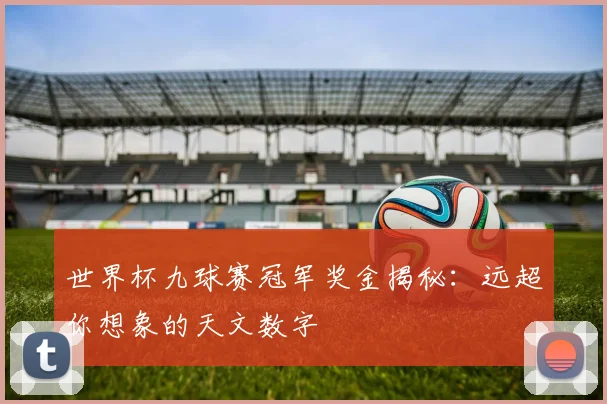 世界杯九球赛冠军奖金揭秘：远超你想象的天文数字